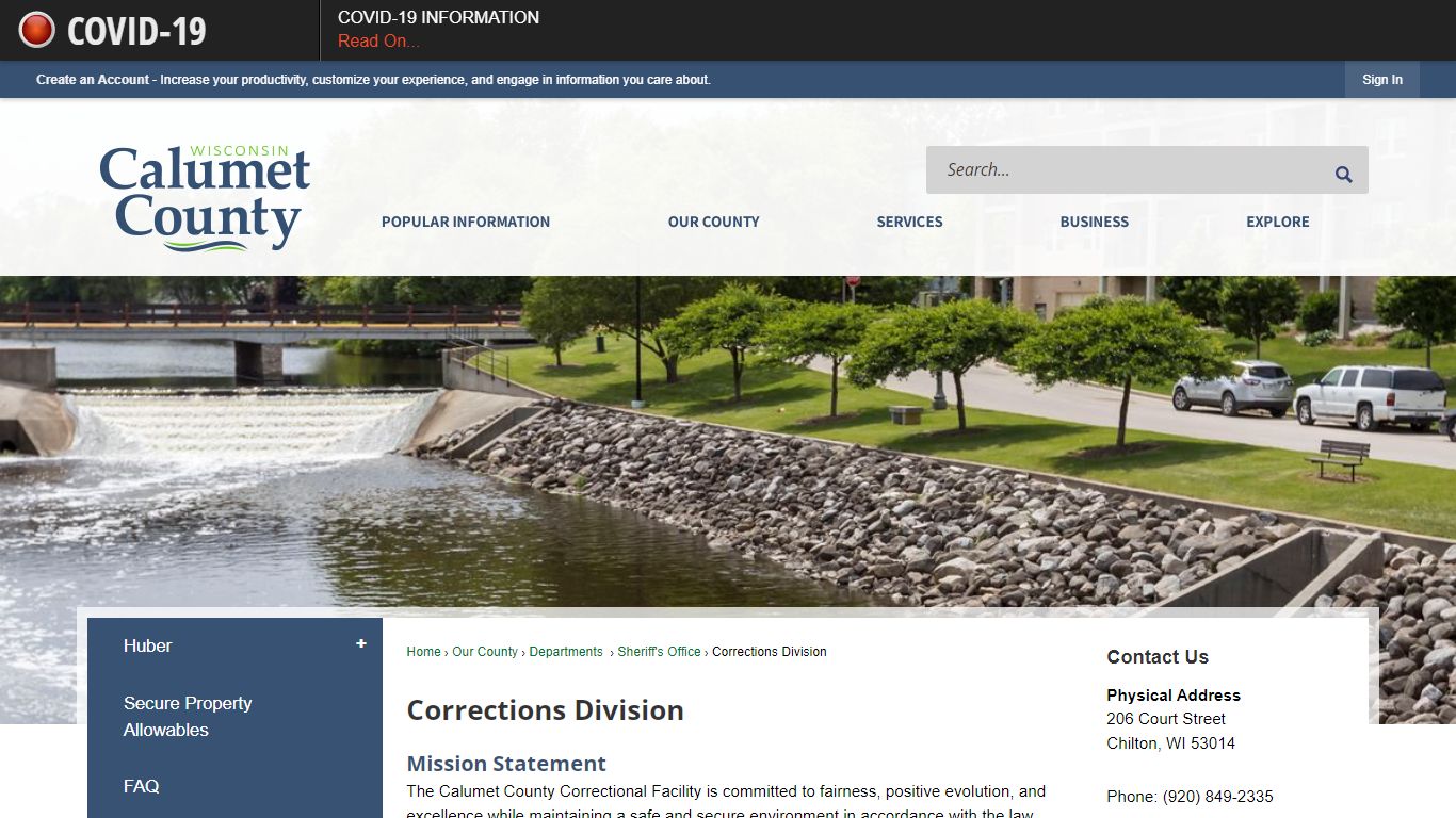 Corrections Division | Calumet County, WI - Official Website