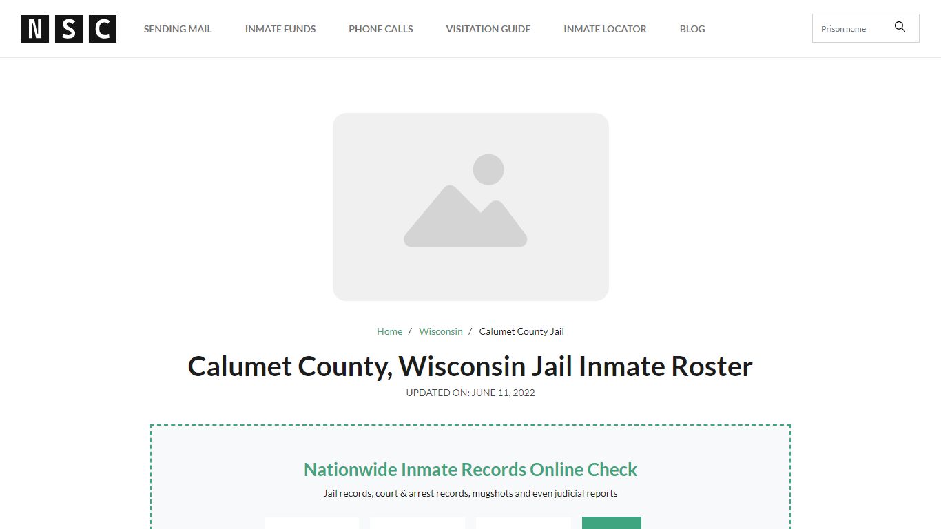 Calumet County, Wisconsin Jail Inmate List - Nationwide Inmate Lookup ...